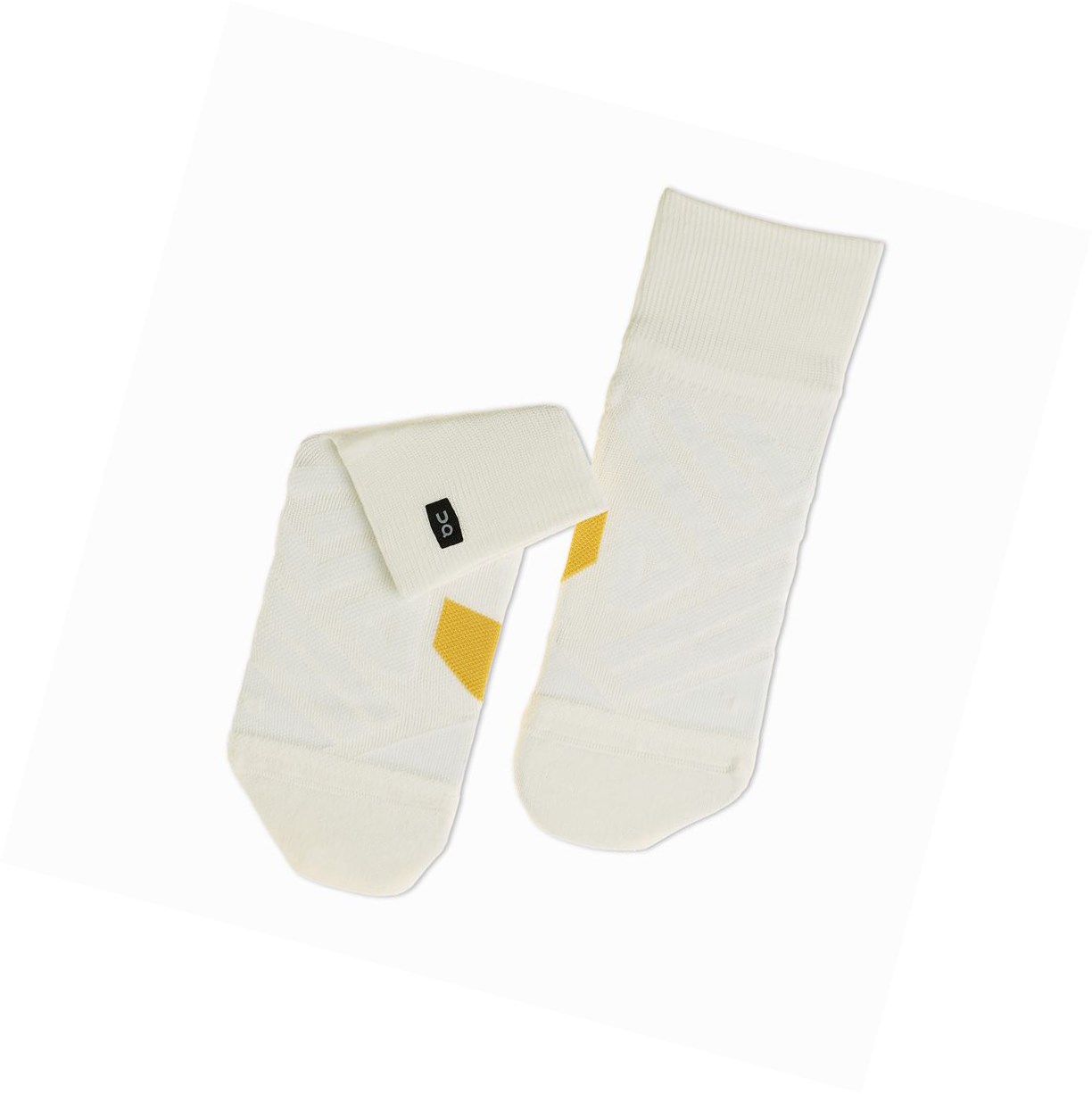 White On Mid Women's Running Socks | 1059MUJCV