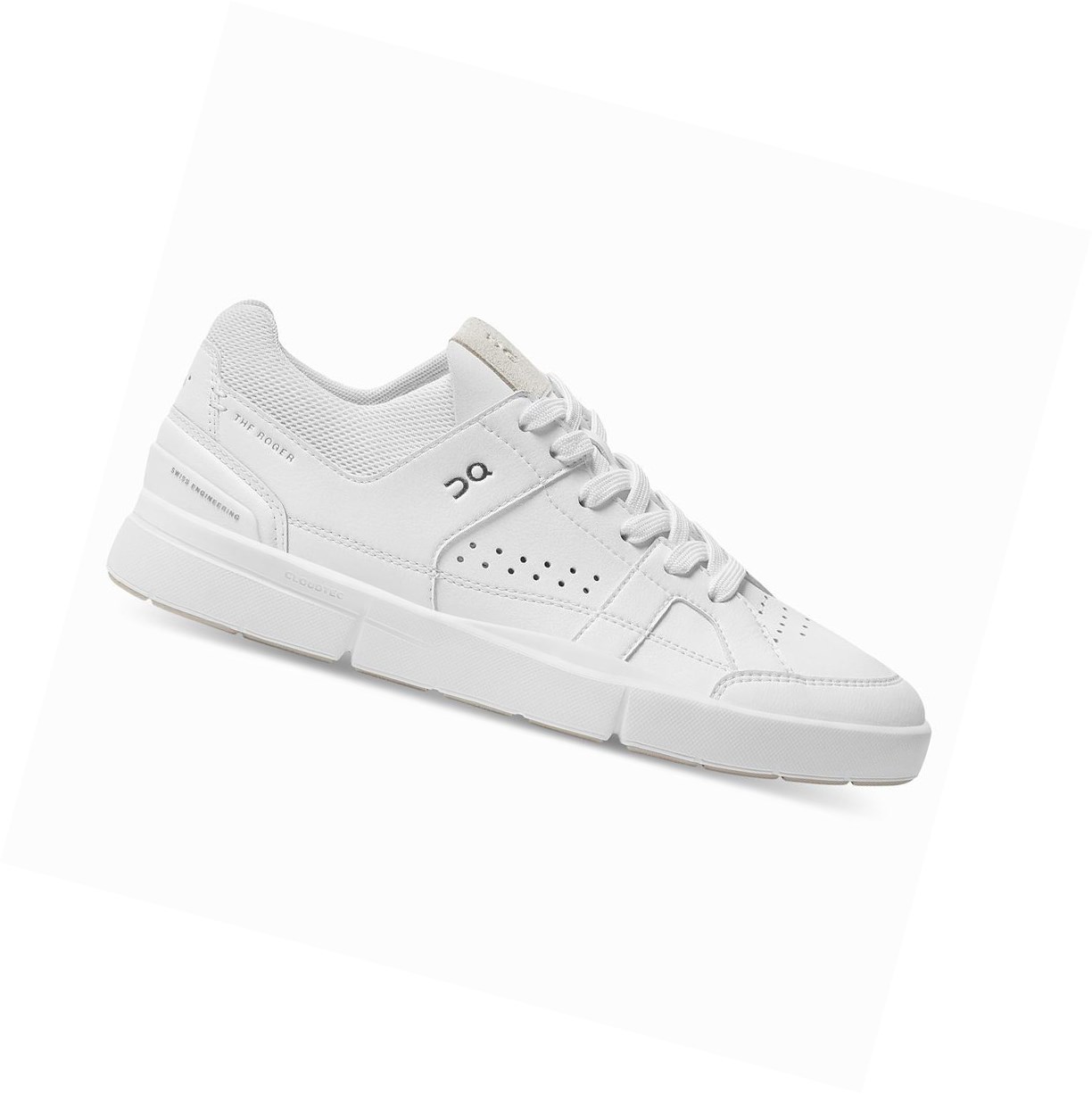 White On THE ROGER Clubhouse Men's Tennis Shoes | 0429ULMAI