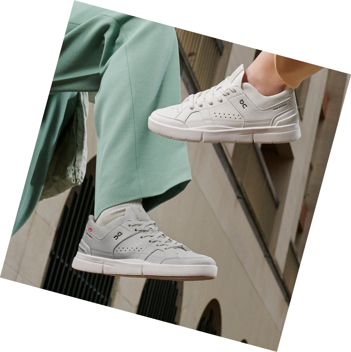 White On THE ROGER Clubhouse Women's Tennis Shoes | 8694EODWK