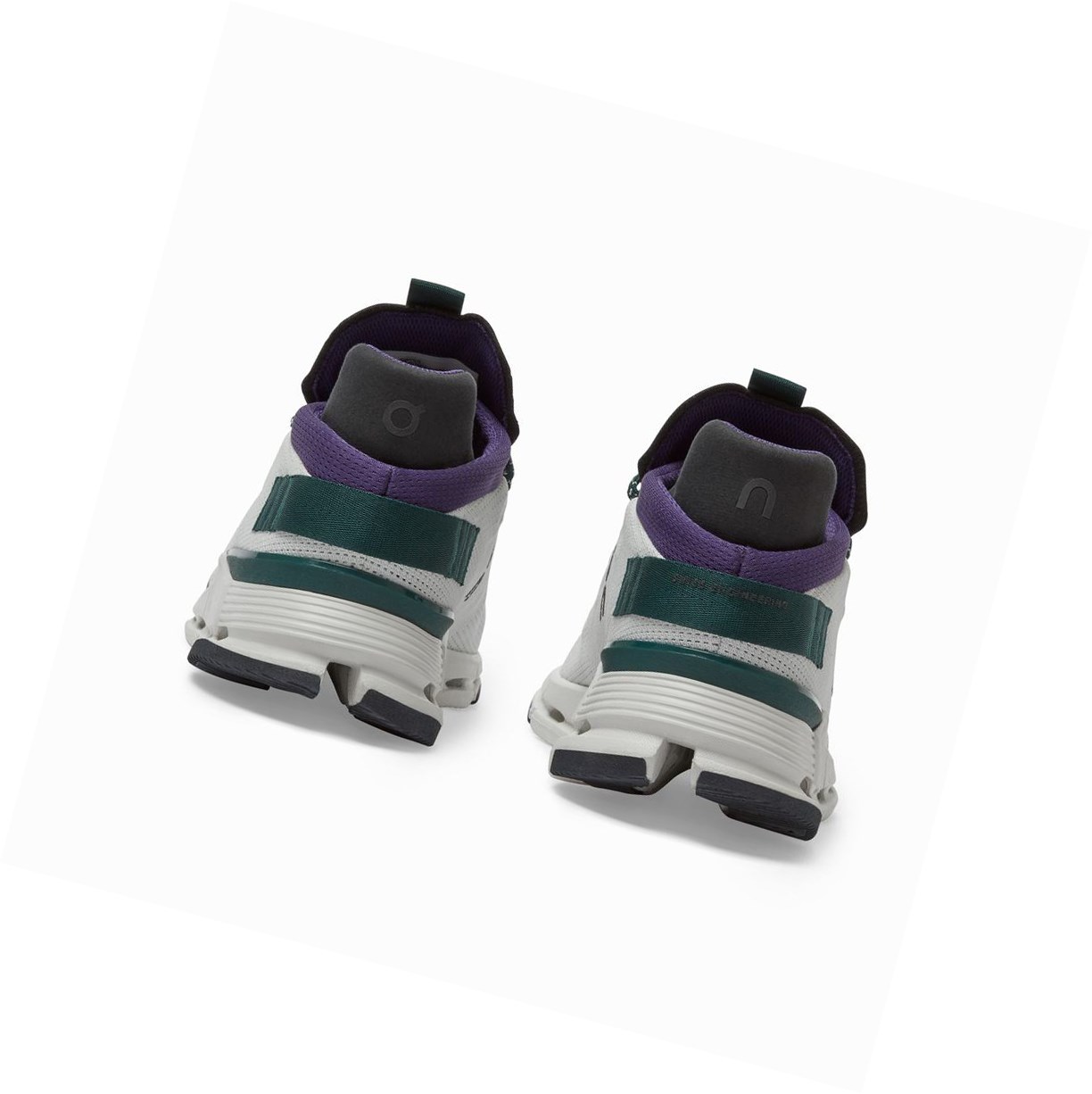 White / Purple On Cloudnova Women's Sneakers | 6927TKXYE