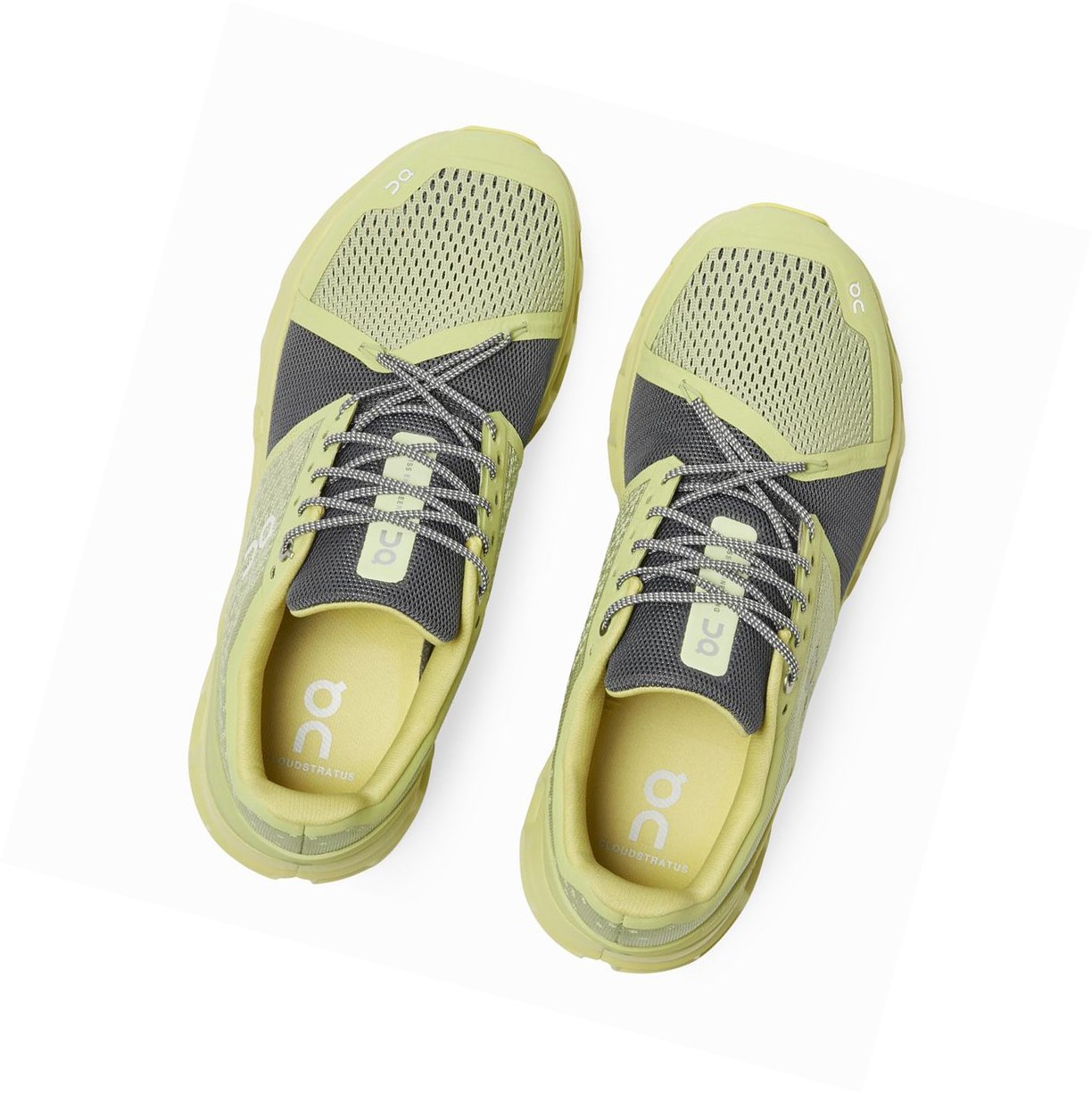 Yellow On Cloudstratus Men's Road Running Shoes | 7364XAIPR