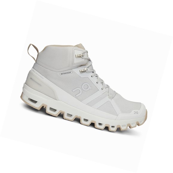 Beige On Cloudrock Waterproof Women's Hiking Shoes | 5794SEYLA