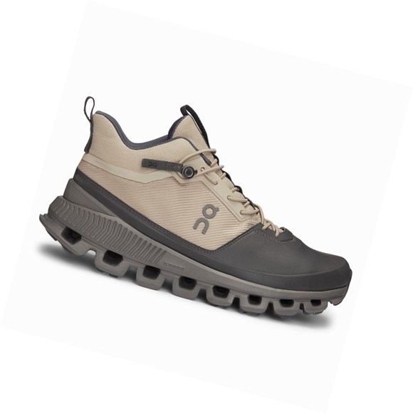 Black / Brown On Cloud Hi Women's Sneakers | 2704YOHVJ