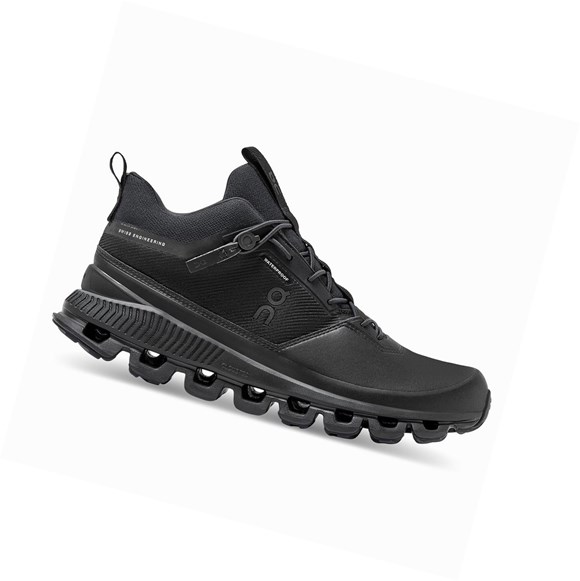 Black On Cloud Hi Waterproof Women's Sneakers | 9160CYFIQ