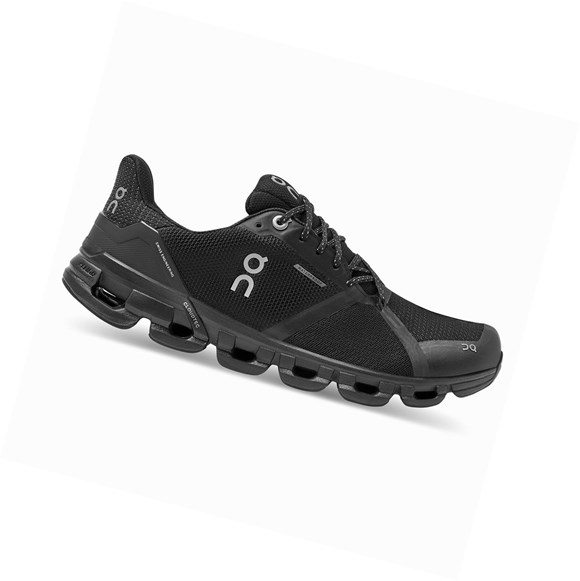 Black On Cloudflyer Waterproof Women's Road Running Shoes | 4796QWDYU