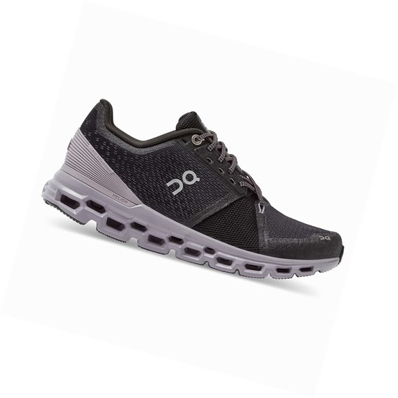 Black On Cloudstratus Women's Road Running Shoes | 6582LFSYO