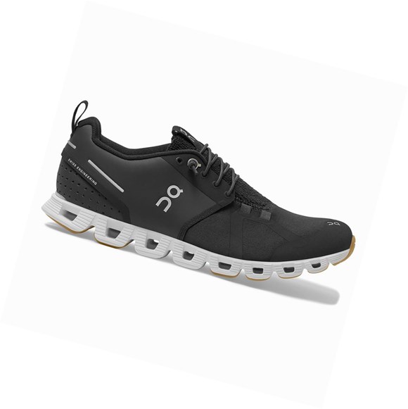 Black / White On Cloud Terry Women's Road Running Shoes | 6147BKDRG