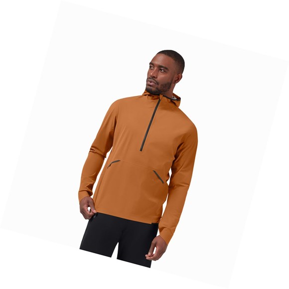 Brown On Waterproof Anorak Men's Jackets | 7526XVZDL