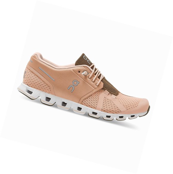 Brown Rose / Camo On Cloud Women's Road Running Shoes | 6509BVCKF