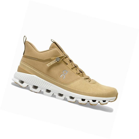 Brown / Yellow On Cloud Hi Men's Sneakers | 0367GXTLA