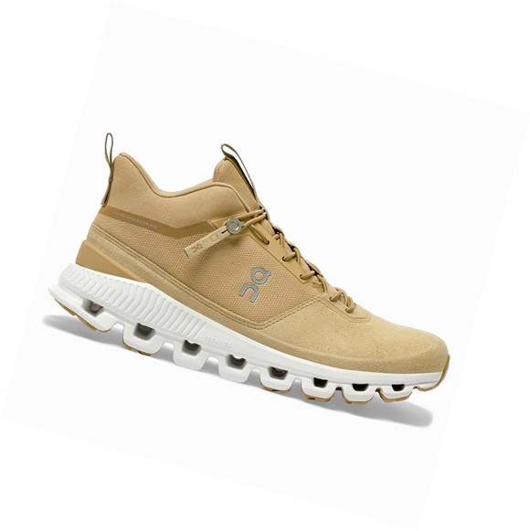 Gold On Cloud Hi Women's Sneakers | 7641SHABL