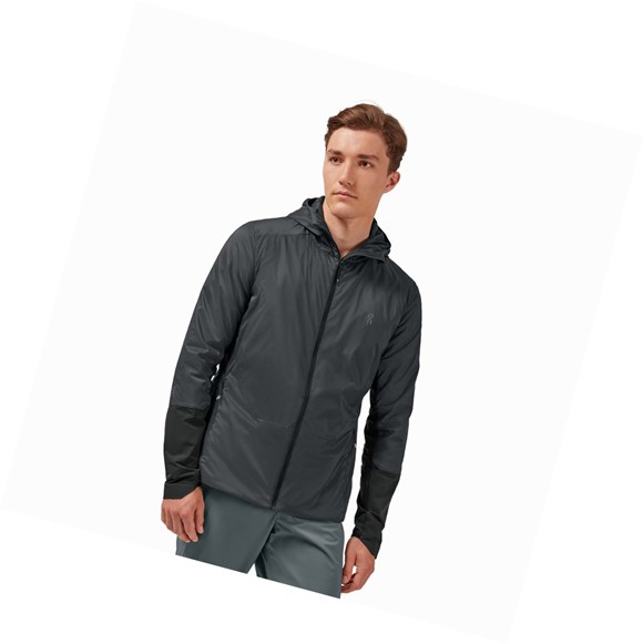 Grey / Black On Insulator Men's Jackets | 0596SYIHK