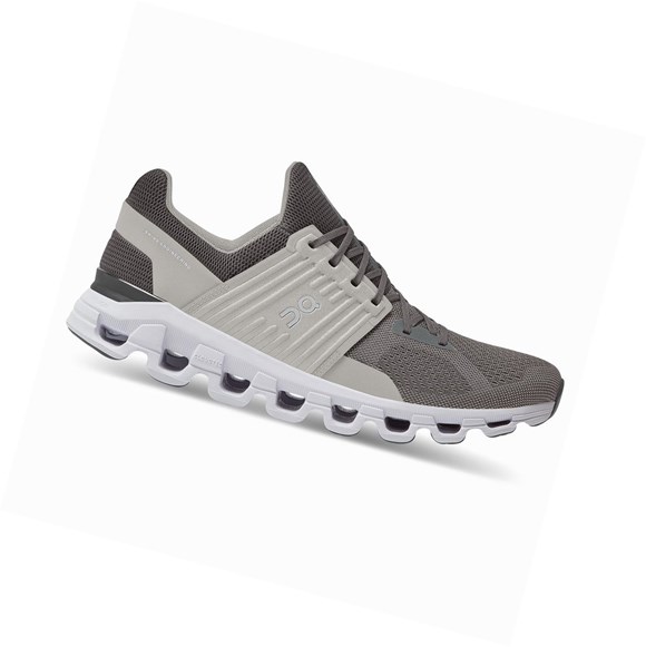 Grey / beige On Cloudswift Men's Road Running Shoes | 7528WOPHX