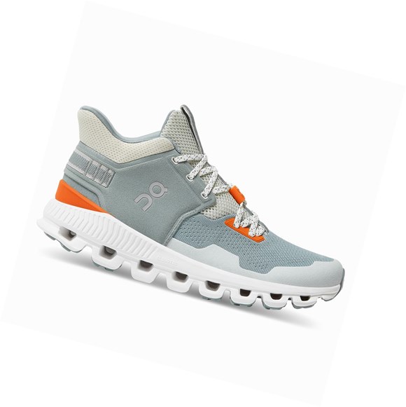 Light Blue On Cloud Hi Edge Women's Sneakers | 1265SZTYU