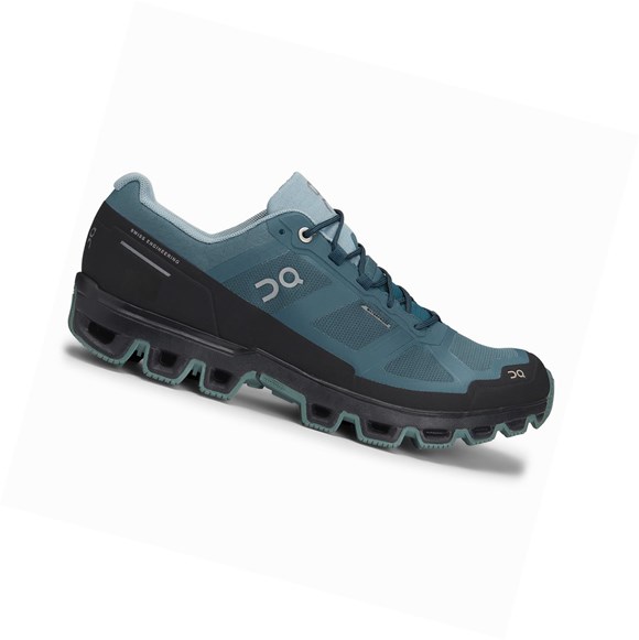 Light Blue On Cloudventure Waterproof Men's Trail Running Shoes | 2034QULKZ