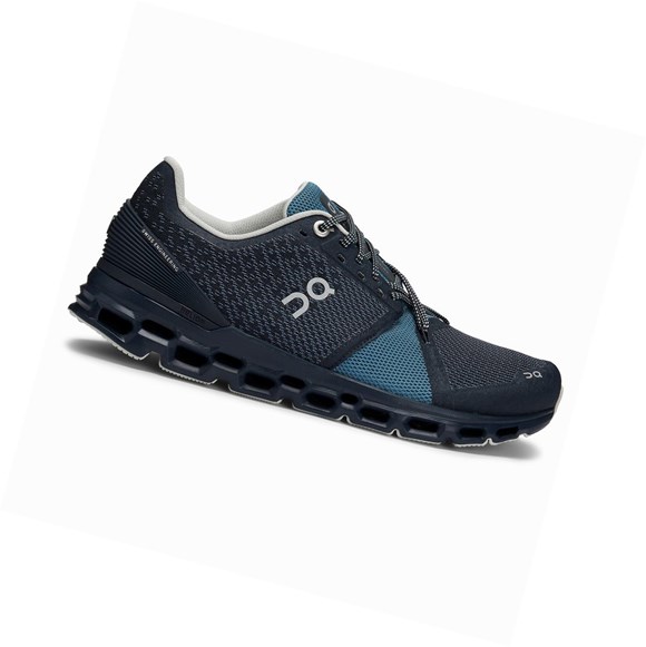 Navy On Cloudstratus Women's Road Running Shoes | 8247BGYZO