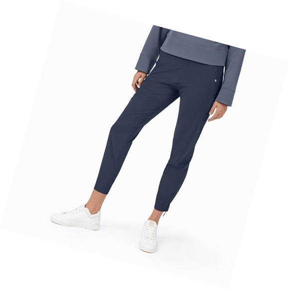 Navy On Lightweight Women's Running Pants | 4362IDMST