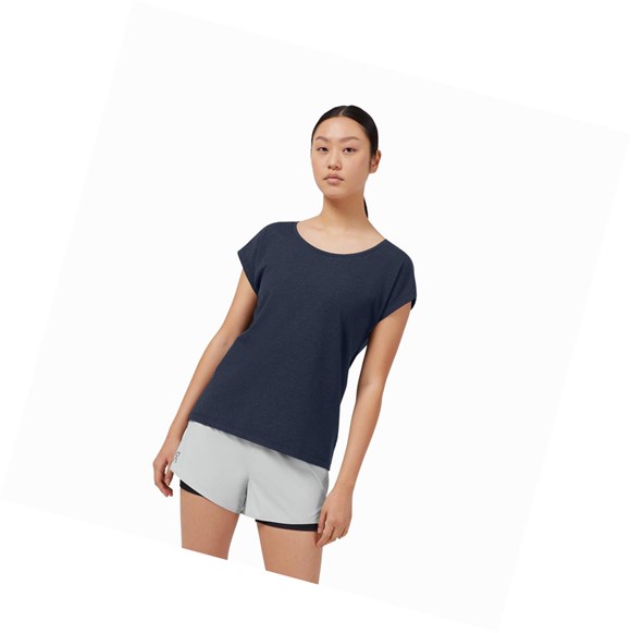 Navy On On-T Women's T Shirts | 3271HXMFS