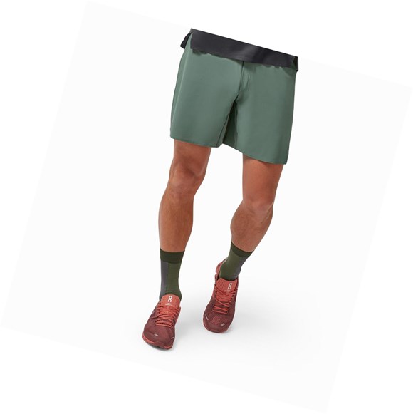 Olive On Lightweight Men's Running Shorts | 9352PBGRU