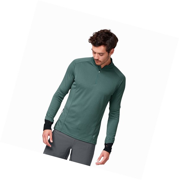 Olive On Weather Men's Running Shirts | 9017EBGUT