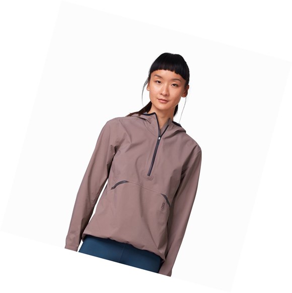 Purple On Waterproof Anorak Women's Jackets | 7863UXTBY