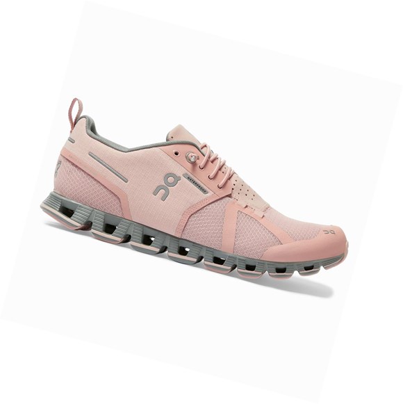 Rose On Cloud Waterproof Women's Road Running Shoes | 7960EZYJV