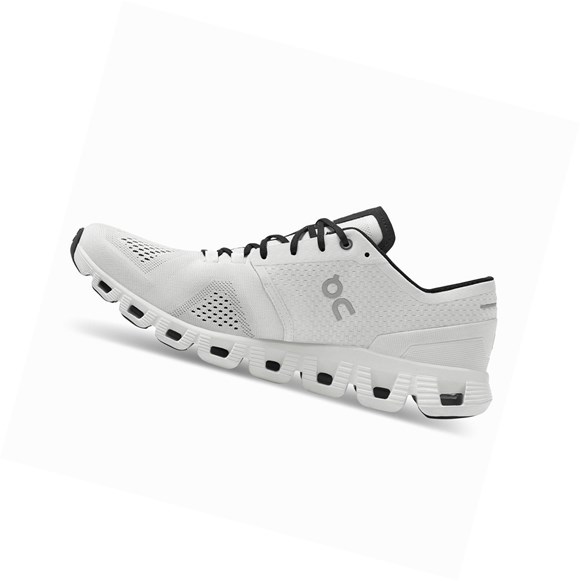 White / Black On Cloud X Men's Training Shoes | 2897QCGRN