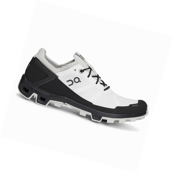 White / Black On Cloudventure Peak Men's Trail Running Shoes | 7068JUIXL