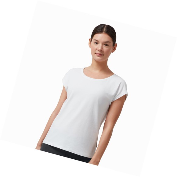 White On On-T Women's T Shirts | 4723LFPYD