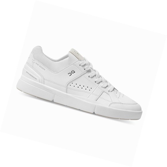 White On THE ROGER Clubhouse Women's Tennis Shoes | 0912MXVOW